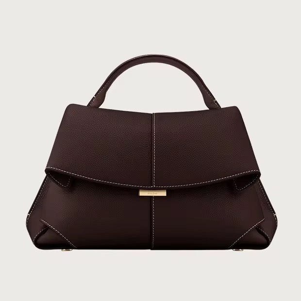 Smiling Armpit Genuine Leather Women Bag