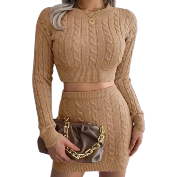 Suzy - Crop Top & Hip Skirt Set