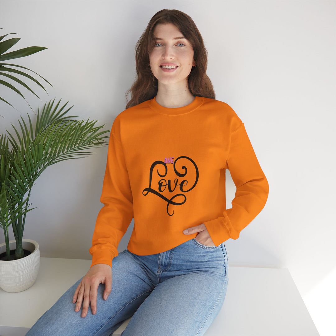 One Love Unisex Heavy Blend™ Crewneck Sweatshirt - Cozy & Meaningful Gift for Any Occasion