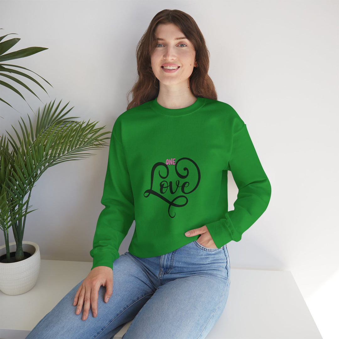 One Love Unisex Heavy Blend™ Crewneck Sweatshirt - Cozy & Meaningful Gift for Any Occasion