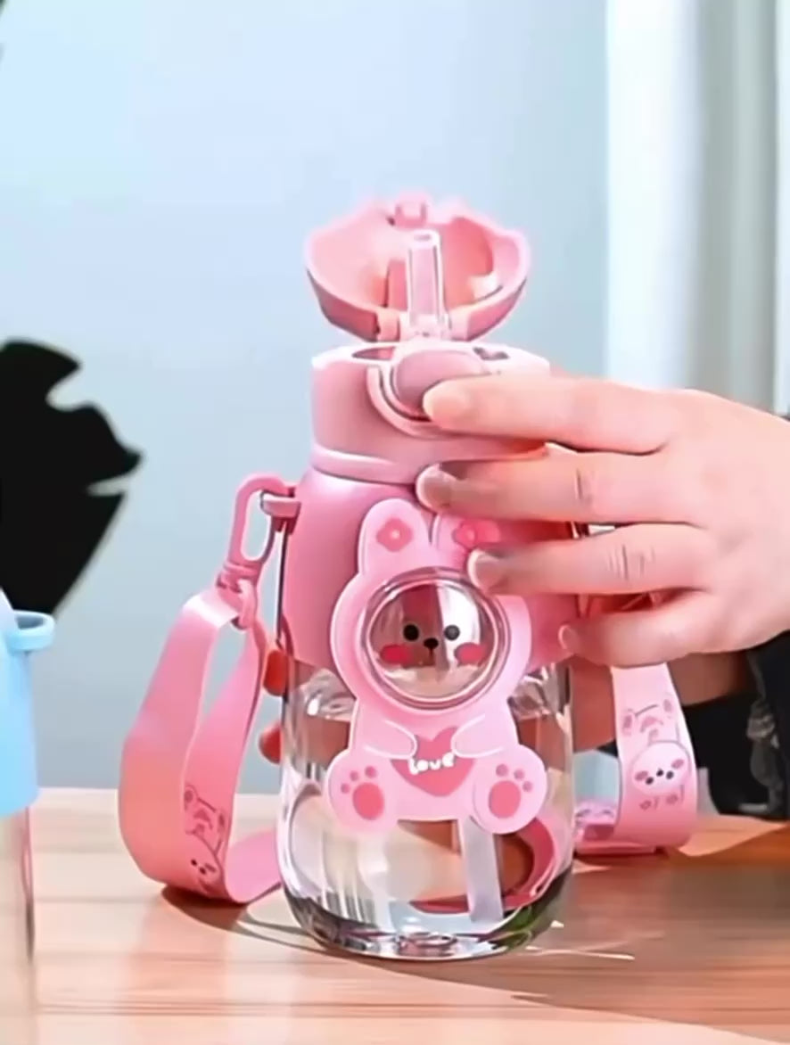 Kids Cartoon Plastic Water Bottle