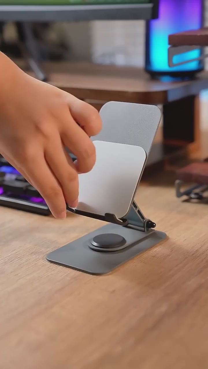 Portable Foldable Desktop Aluminum Alloy Mobile iPad Stand!
