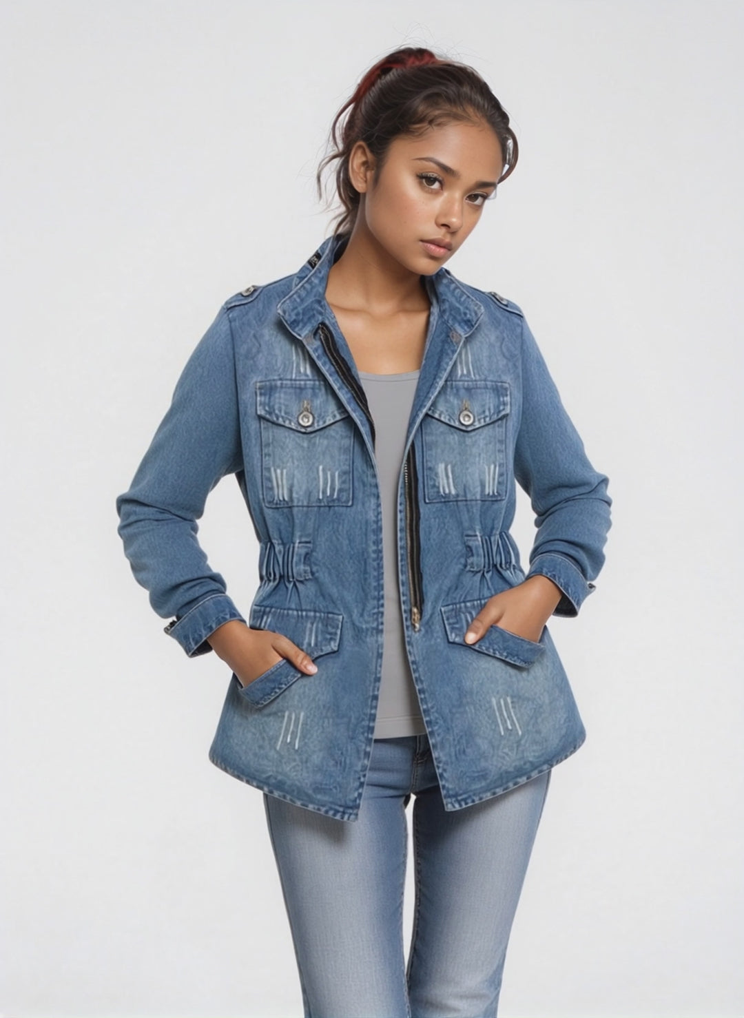 Casual Women Jean Jacket