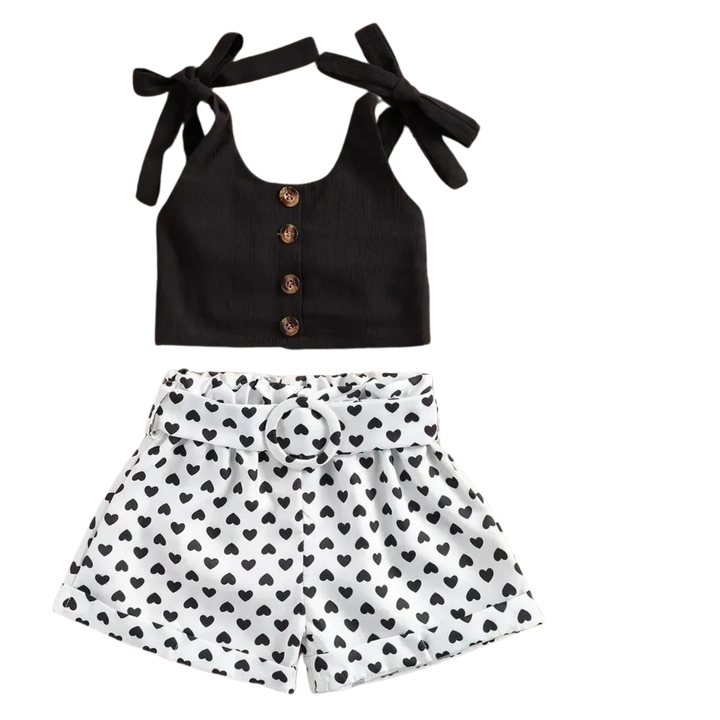 Girls Halter Top + Short Set