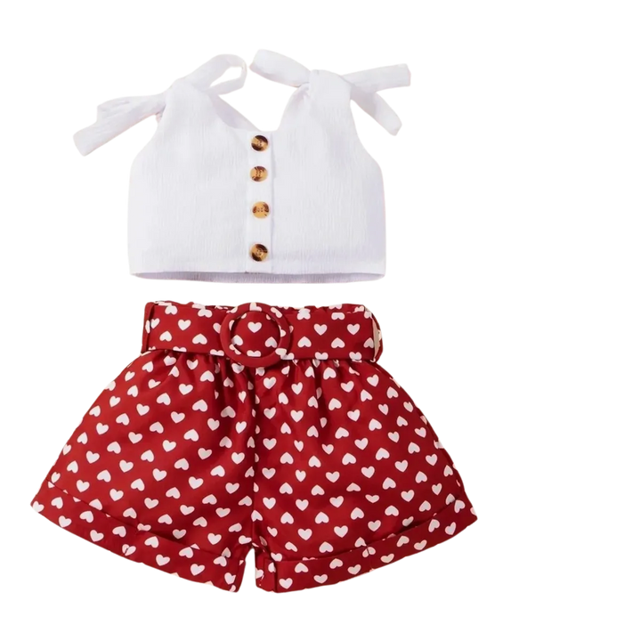 Girls Halter Top + Short Set