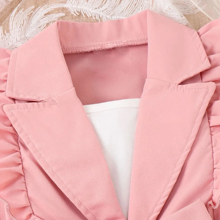 3-Piece Top, Shorts & Jacket Set for Girls
