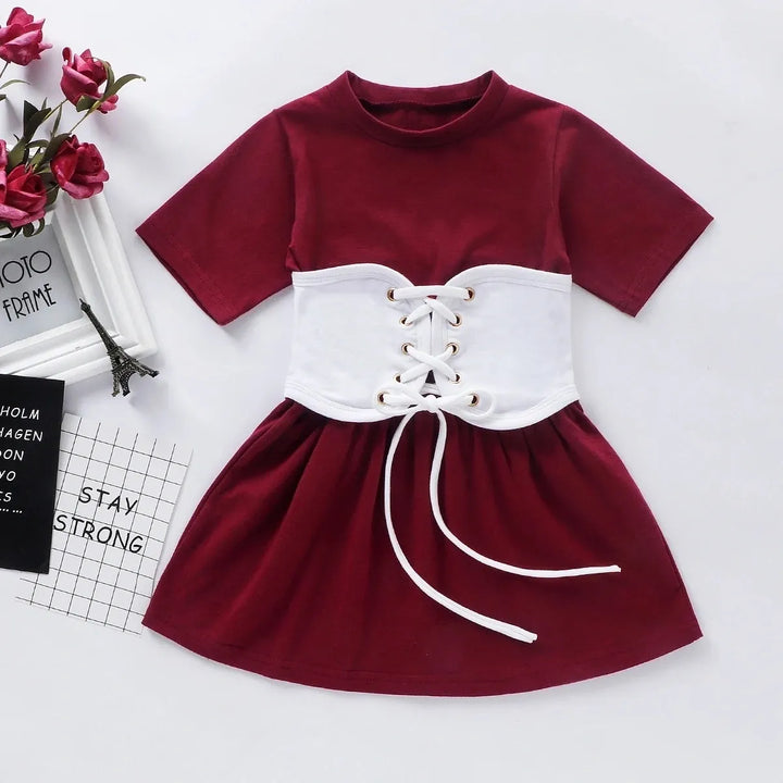 Baby Girls A-Line Dress + Belt