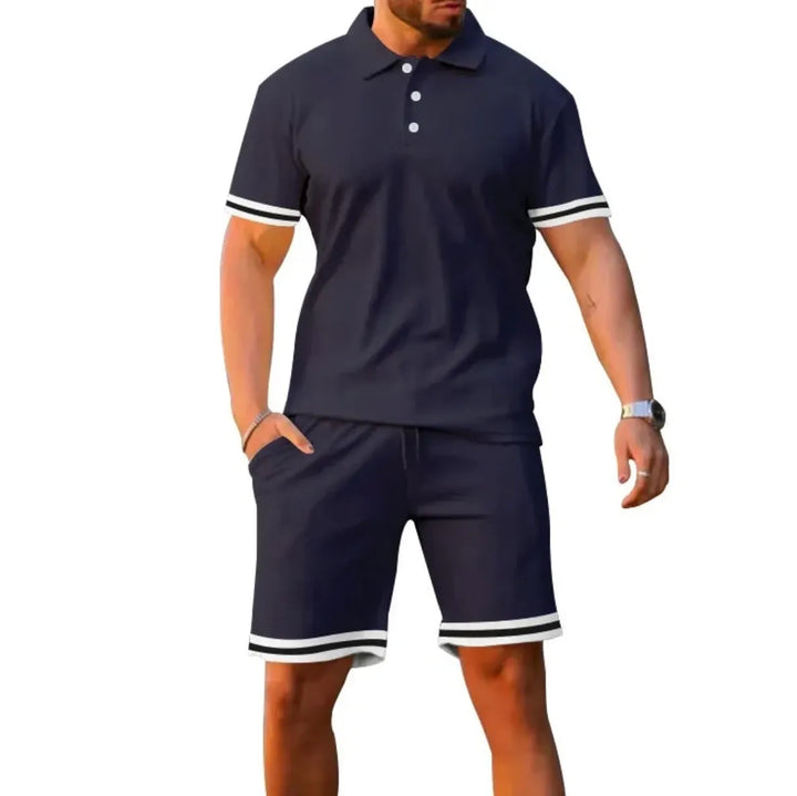 Polo T-Shirt and Shorts Set for Men