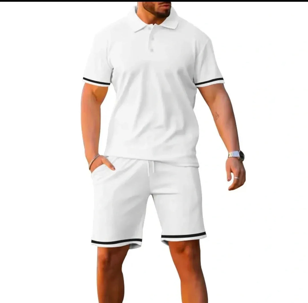 Polo T-Shirt and Shorts Set for Men