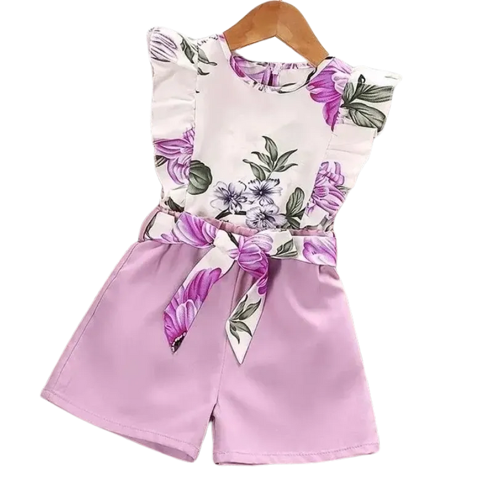 Floral Summer Clothes Set for Baby Girls