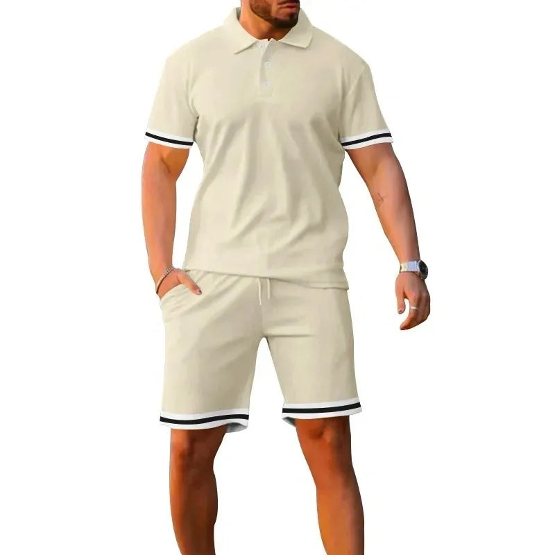 Polo T-Shirt and Shorts Set for Men