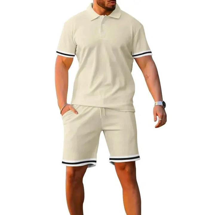 Polo T-Shirt and Shorts Set for Men