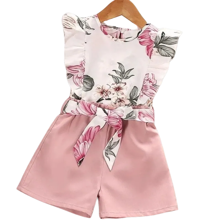 Floral Summer Clothes Set for Baby Girls