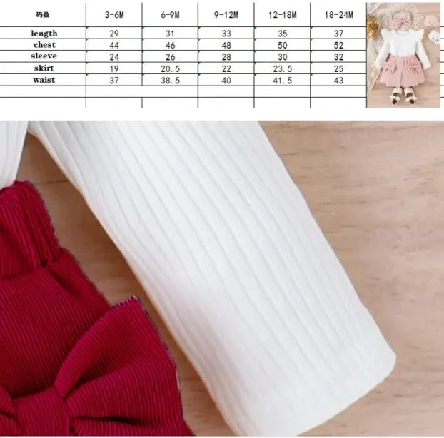 Corduroy Sweater & Skirt Set for Girls
