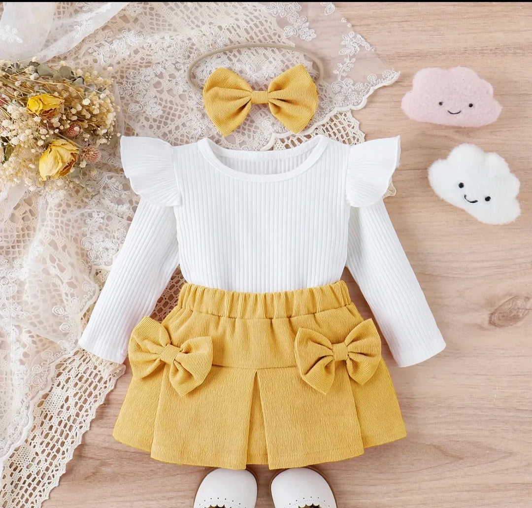 Corduroy Sweater & Skirt Set for Girls