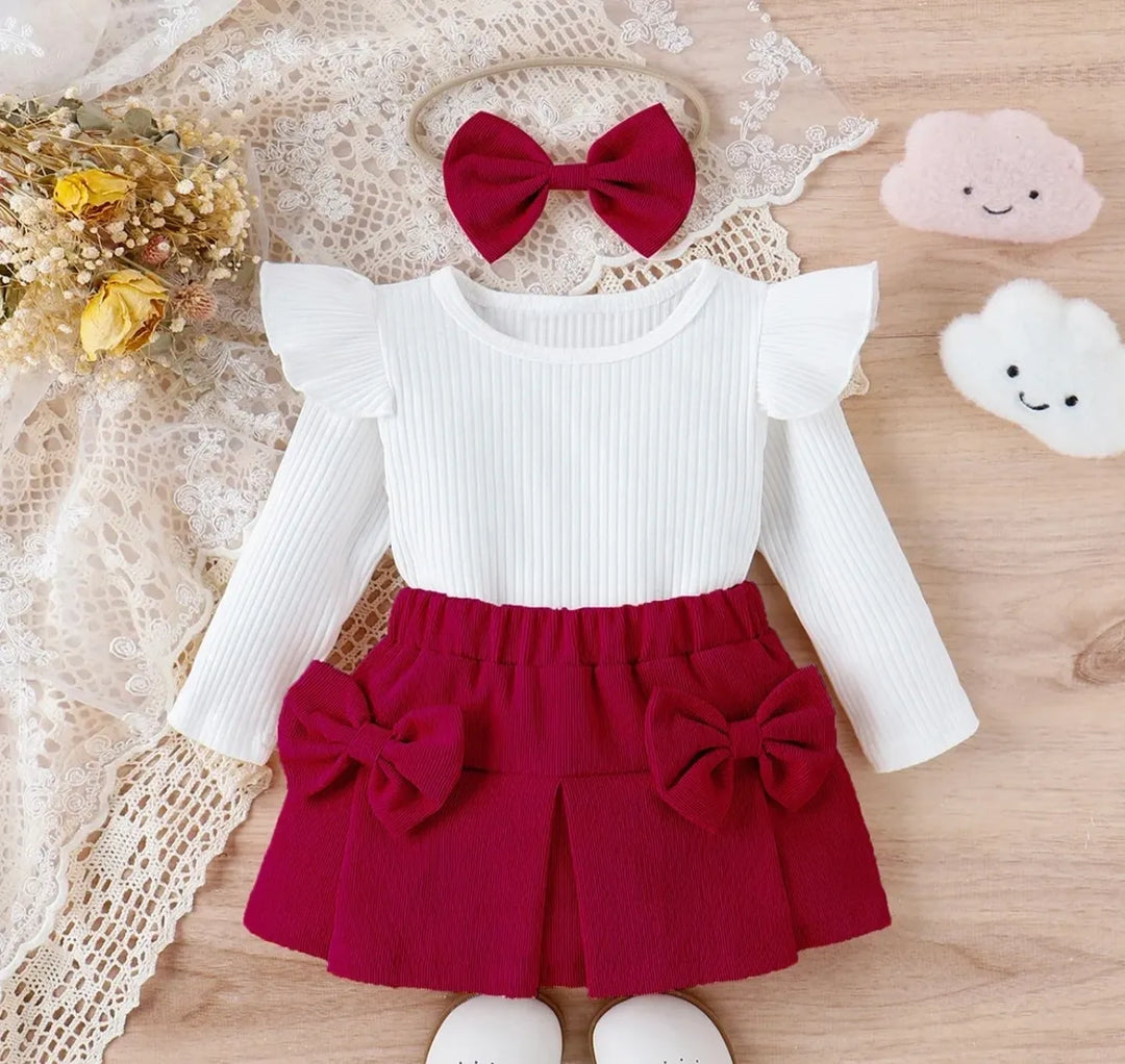 Corduroy Sweater & Skirt Set for Girls