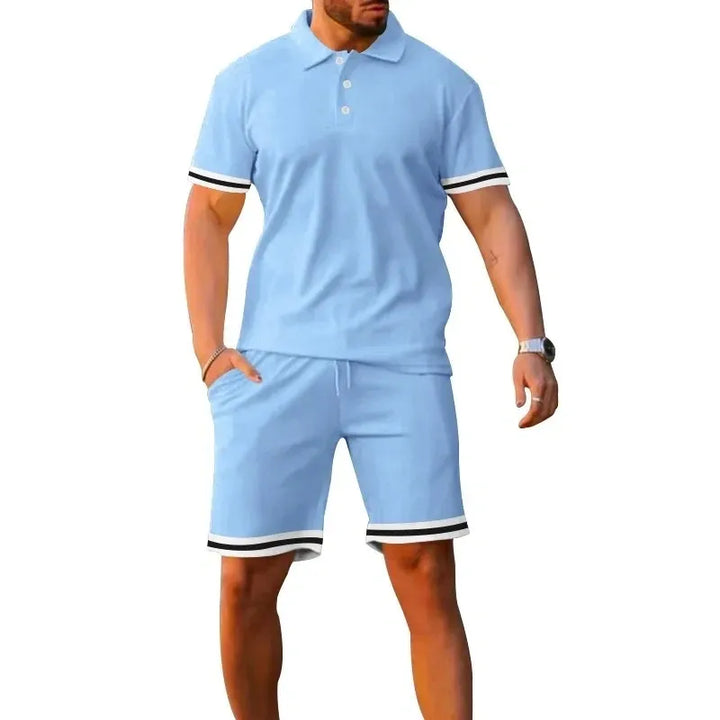 Polo T-Shirt and Shorts Set for Men