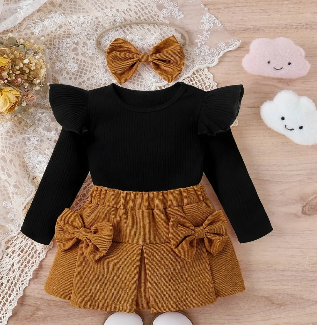 Corduroy Sweater & Skirt Set for Girls