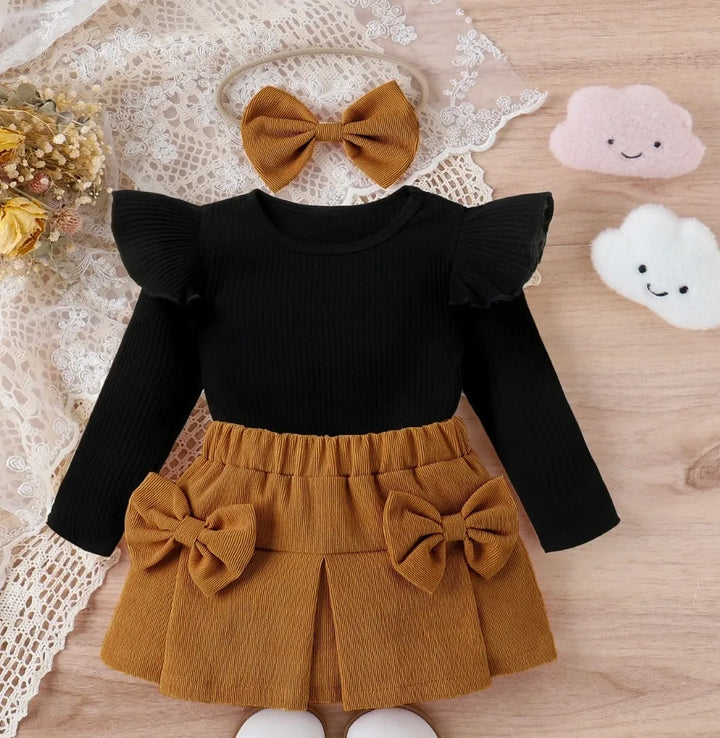 Corduroy Sweater & Skirt Set for Girls