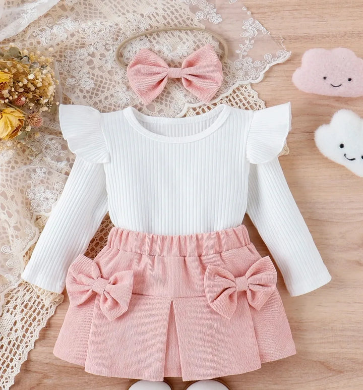 Corduroy Sweater & Skirt Set for Girls
