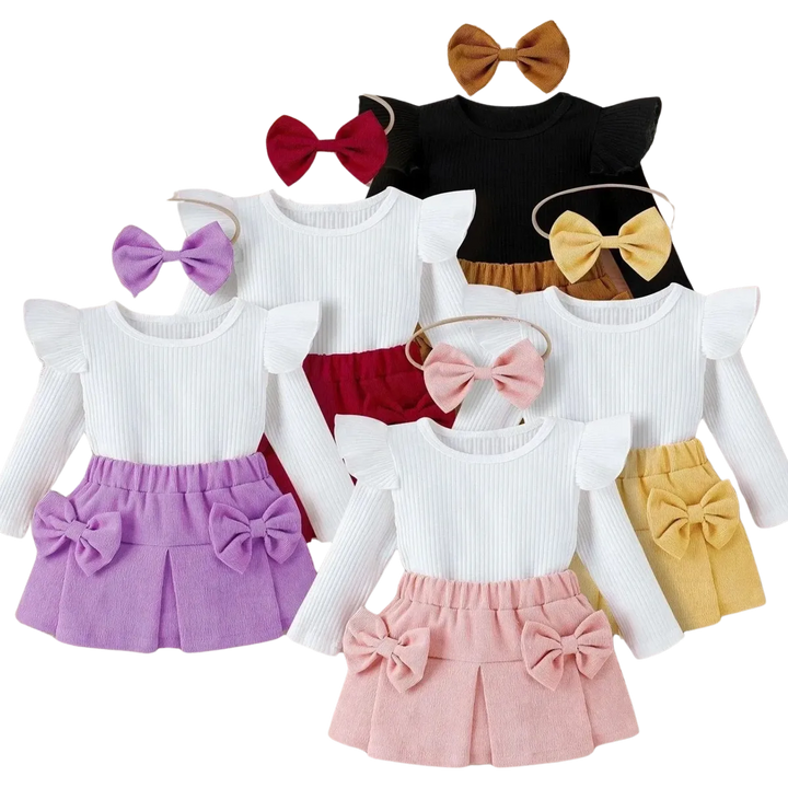 Corduroy Sweater & Skirt Set for Girls